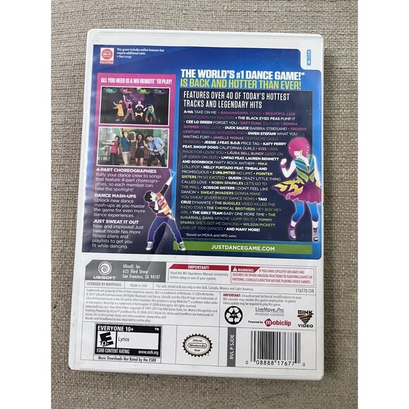 Just Dance 3 Wii Game Katy Perry Gwen Stefani 40 Hit Tracks - Picture 2 of 5